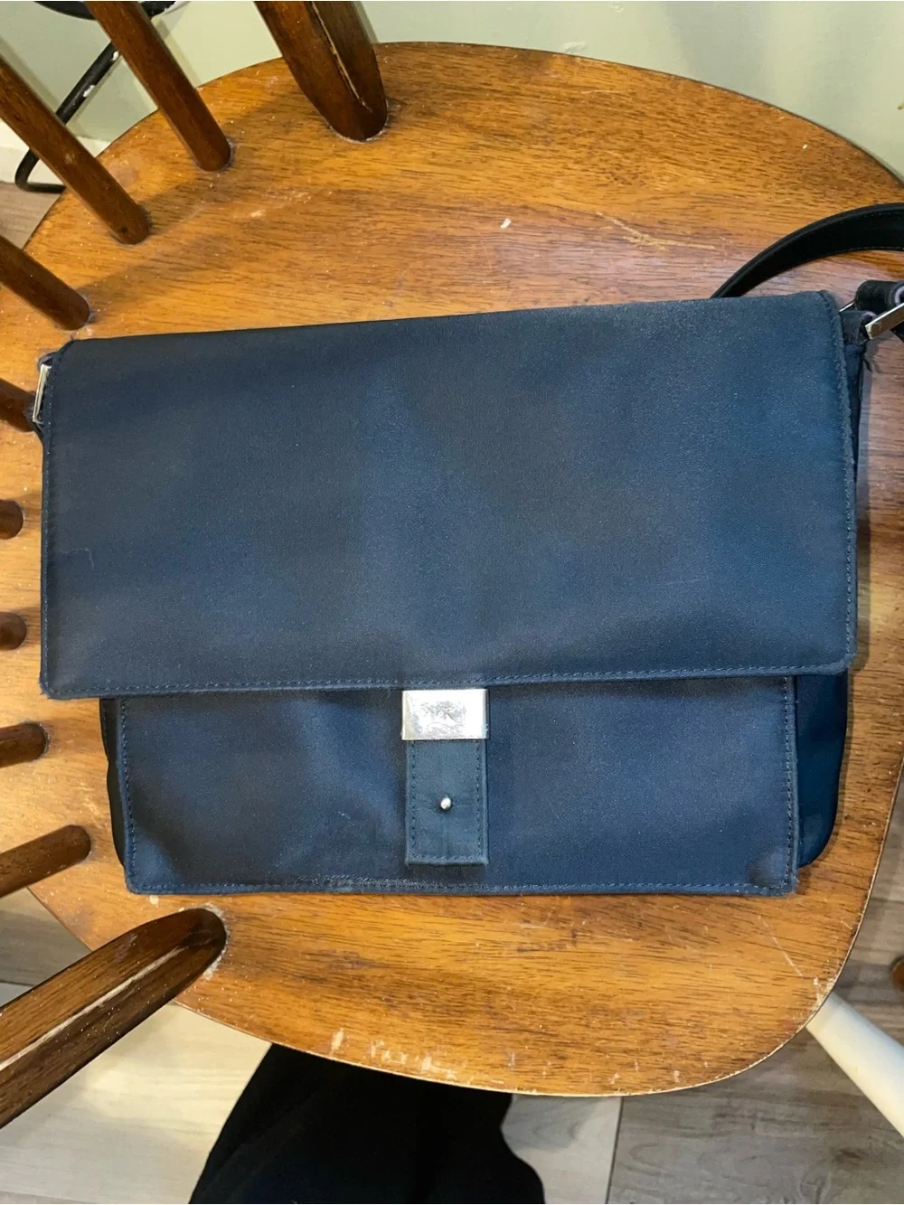 Black Men's Crossbody Bag - Classic Everyday Organizer